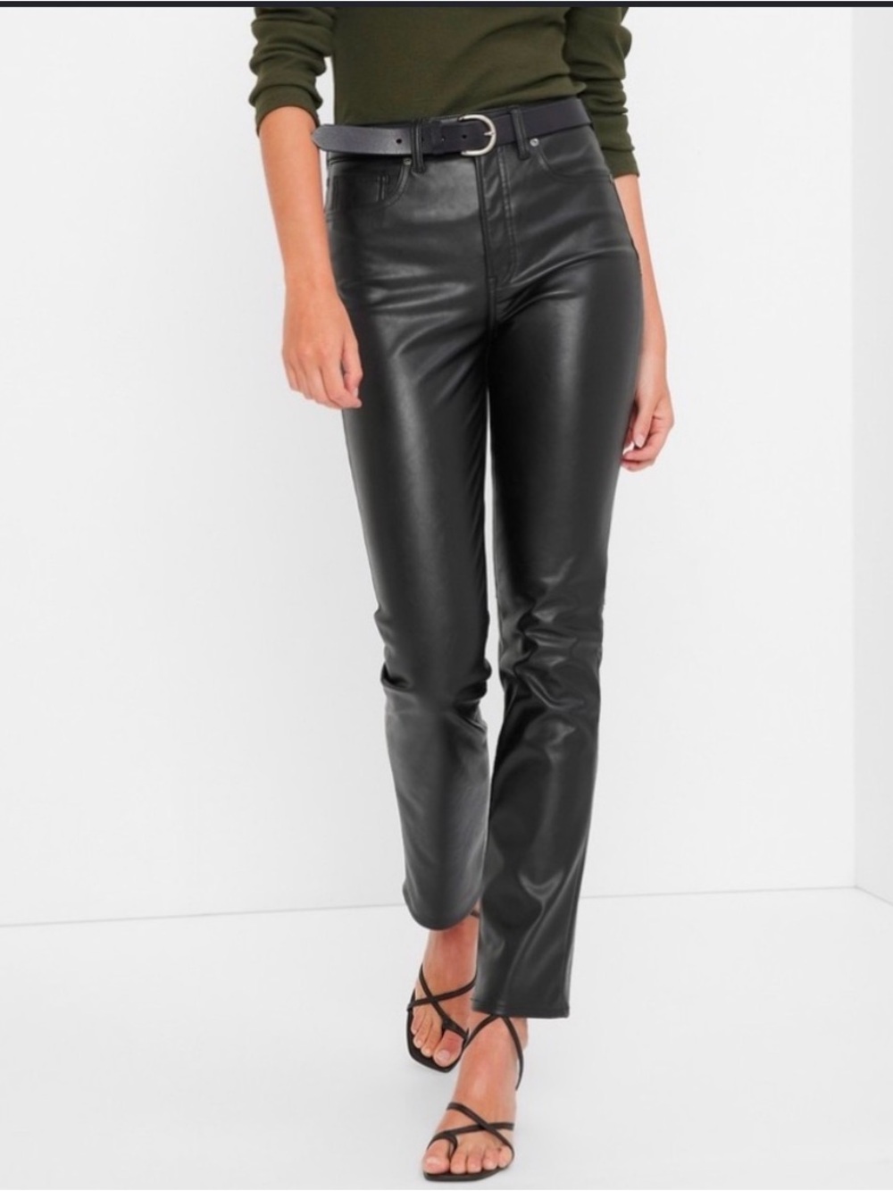Gap Vintage High Rise Faux Leather Pants